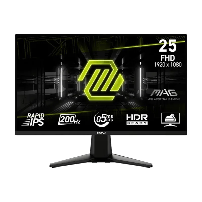 Monitor Gamer MSI MAG 255F E20 24.5" Full HD Rapid IPS 200Hz 0.5ms
