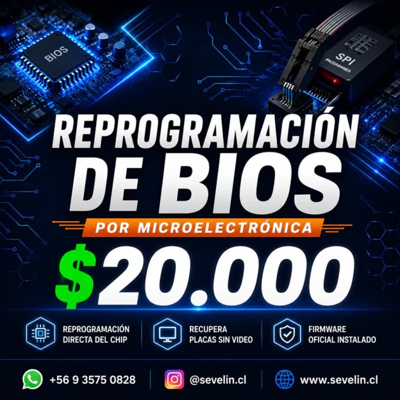 Servicio de Reprogramacion de BIOS por Microelectronica