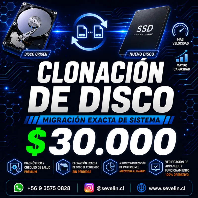 Servicio de Clonacion de Disco y Migracion Exacta de Sistema